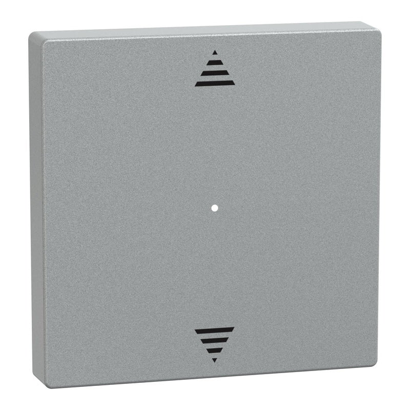 Merten - Abdeckung/Bedienelement für Installationsschalterprogramme Wippe alu MEG5215-0460 1f,Pfeile,Syst.M