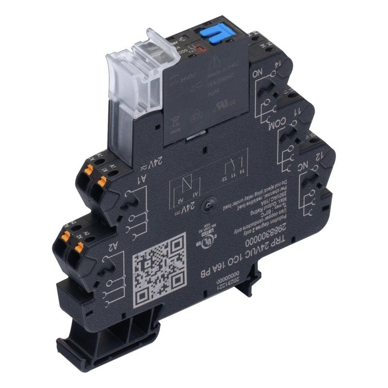 Weidmüller - Schaltrelais Koppelrelais TRP 24VUC 1CO 16A PB − 5 Stück