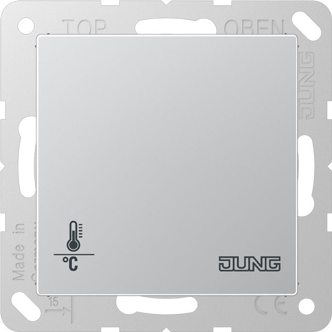 Jung - Bussystem-Raumtemperaturregler KNX Objektregler alu A 2178 ORTS AL mit int.Busankoppler