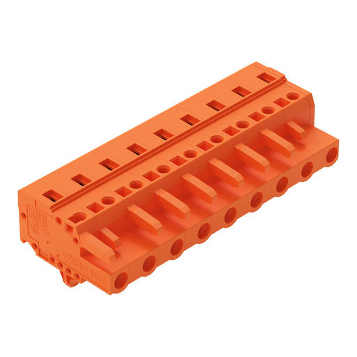 WAGO - Kabelsteckverbinder für Leiterplattensteckverbinder 1-Leiter-Federleiste 231-709/008-000 CAGECLAMP,2,5mm²,or − 25 Stück