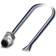 Phoenix Contact - Rundsteckverbinder, feldkonfektionierbar (Industriesteckverbinder) Wanddurchführung SACC-DSI-MS #1551875 4-pol.M12 A-kodiert