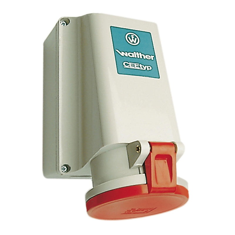 Walther Werke - CEE-Steckdose (IEC 60309) Wandsteckdose 161P zur Innenbefest. − 2 Stück