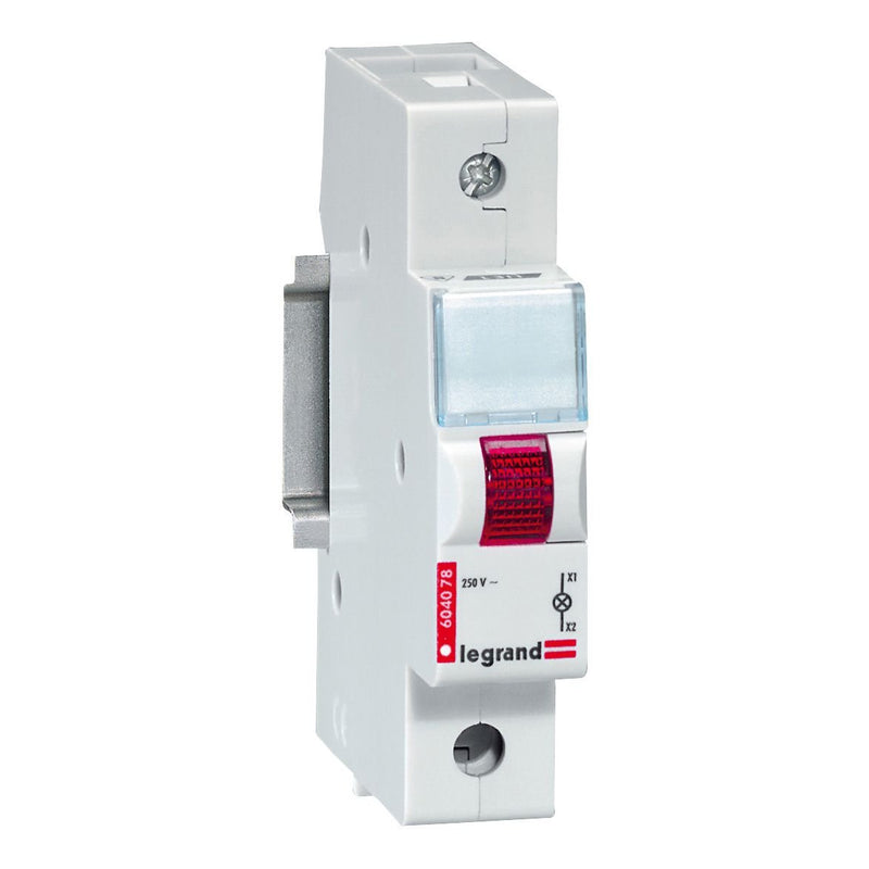 Legrand - Leuchtmelder Reiheneinbau Meldeleuchte Legrand 604078 LED, 1-fach, rt