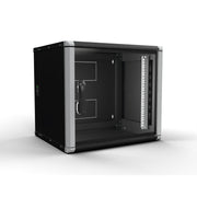 Enoc - Netzwerkgehäuse Wandschrank 9HE 3tlg. sw Wr2 9-65-S 19"600x500x535mm