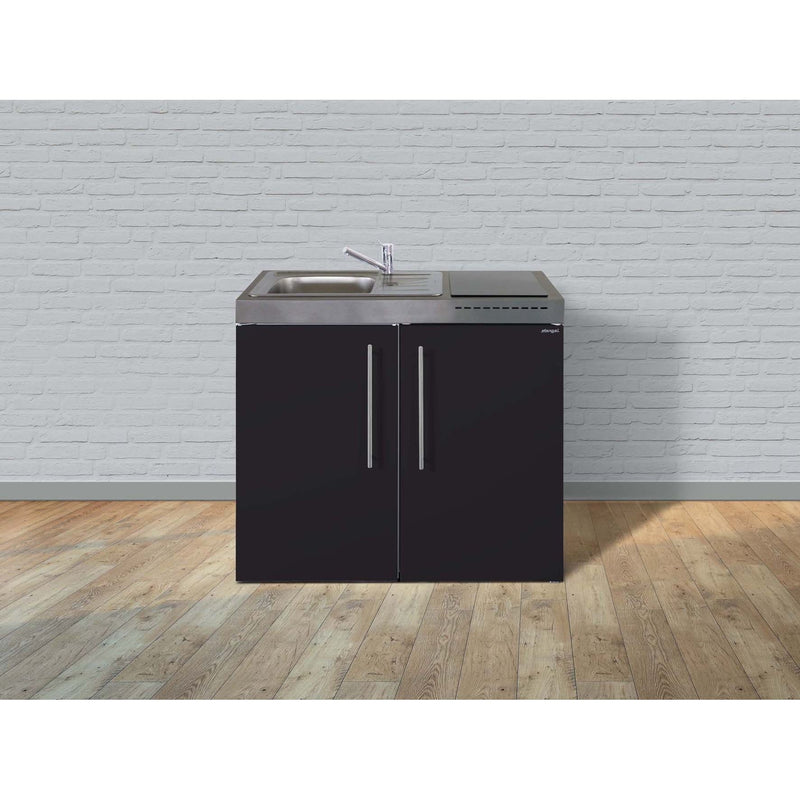 Stengel - Mini-Küche Miniküche Premiumline MPSM100GKFreBli Schwarz matt