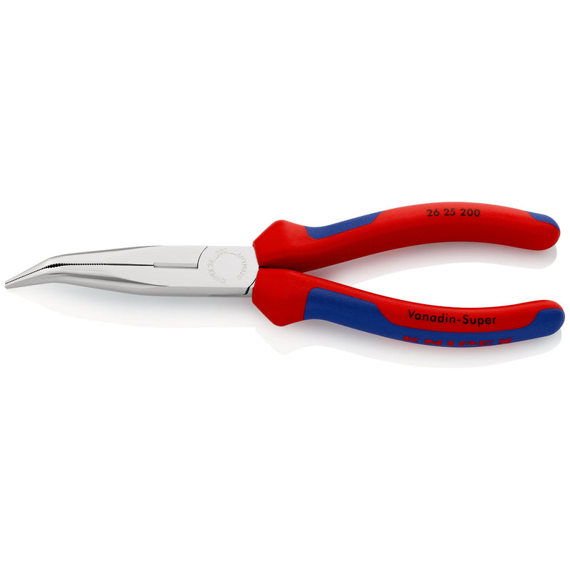Knipex - Flachzange Flachrundzange 26 25 200 mit Schneide, 200mm