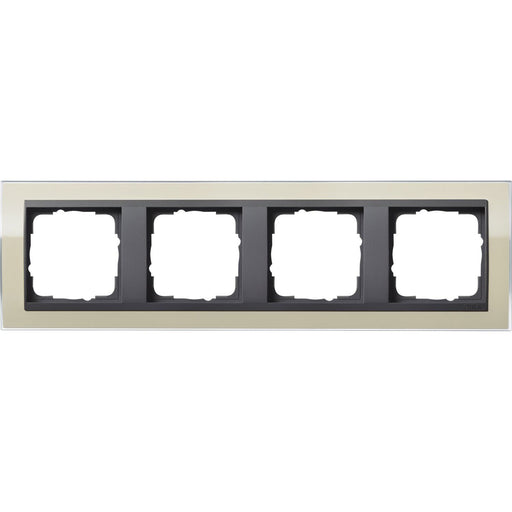 Gira - Abdeckrahmen 4fach 0214778 klar sand