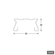 LTS Licht&Leuchten - Mechanisches Zubehör/Ersatzteile für Leuchten Tragschiene 3065mm ALA-T 3065 ws weiß