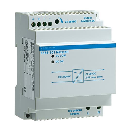 Busch-Jaeger - Zubehör/Ersatzteile für Bussystem Netzteil 6358-101 REG,230V/24V,2500mA
