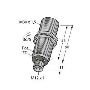 Turck - Kapazitiver Näherungsschalter Sensor BC10-M30K-VN4X-H1141 kapazitiv