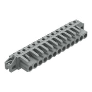 WAGO - Leiterplattensteckverbinder THT-Federleiste abgewink. 232-243/031-000 Rastermaß 5mm,grau − 25 Stück