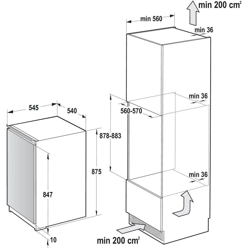 Gorenje - Kühlschrank EB-Kühlgerät RI209EE1 Festtür,CrispZone