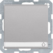 Berker - Steckdose SCHUKO-Steckdose alu/lack 47526084 mit Klappdeckel+BSF
