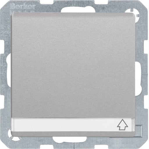 Berker - Steckdose SCHUKO-Steckdose alu/lack 47526084 mit Klappdeckel+BSF