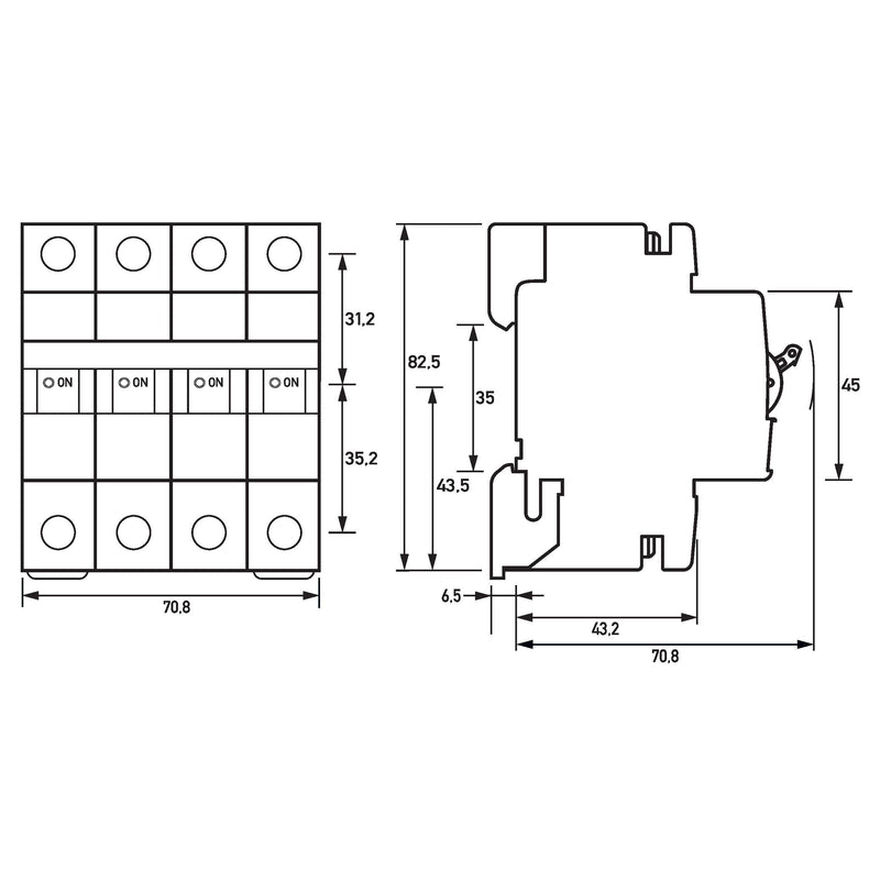 Doepke - Leitungsschutzschalter DLS 6H C20-3+N 6KA