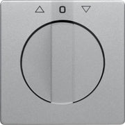Berker - Abdeckung/Bedienelement für Installationsschalterprogramme Zentralstück mit Drehknopf 1080608400 Jal. Q.1/Q.3 alu