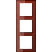 Jung - Abdeckrahmen Glasrahmen 3-fach rt AC 583 GL RT waage/senkrecht