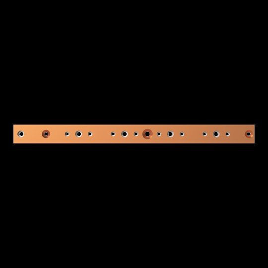 Striebel&John - Sammelschiene Kupferschiene lose ZX2526 40x10mm, L:524mm