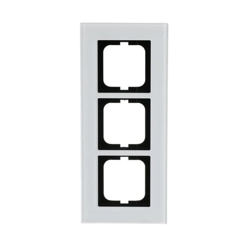 Busch-Jaeger - Abdeckrahmen Rahmen 3-fach 1723-811 weißglas − 1 Stück by Busch-Jaeger
