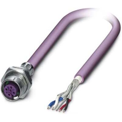 Phoenix Contact - Rundsteckverbinder, Einbau (mit Leitung) Bussystem-Einbaubuchse SACCBP-FS-5C#1437520