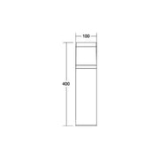 Brumberg Leuchten - Wegeleuchte LED-Pollerleuchte 60019183 3000/4000K, IP65, sw