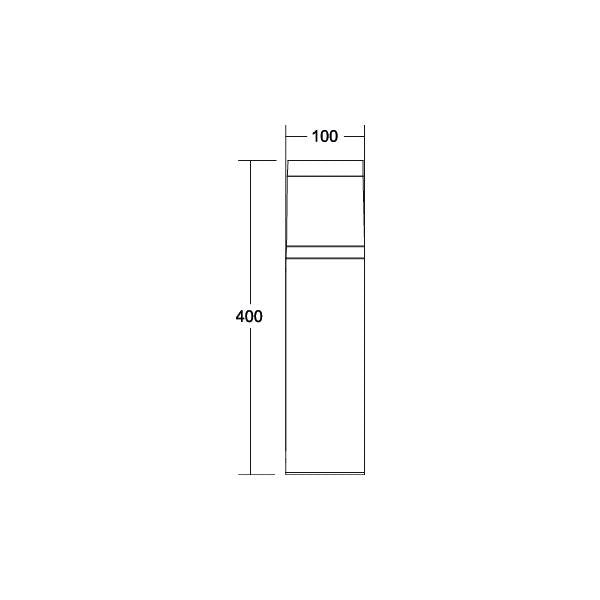 Brumberg Leuchten - Wegeleuchte LED-Pollerleuchte 60019183 3000/4000K, IP65, sw
