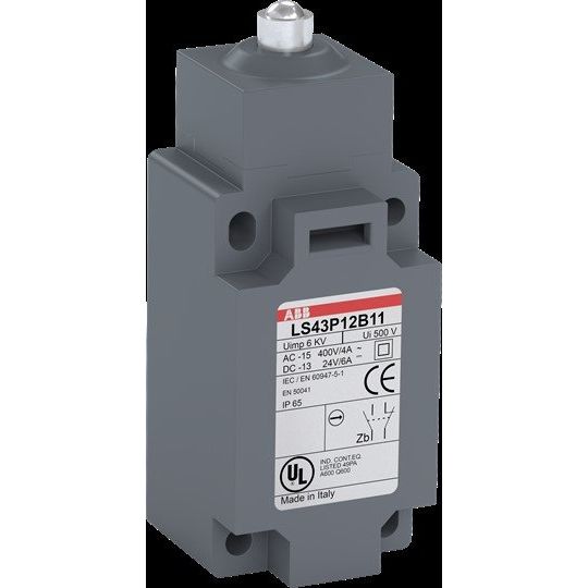 ABB Stotz S&J - Einzelpositionsschalter Standard-Positionsschalter LS43P12B11 Kunststoff-Gehäuse