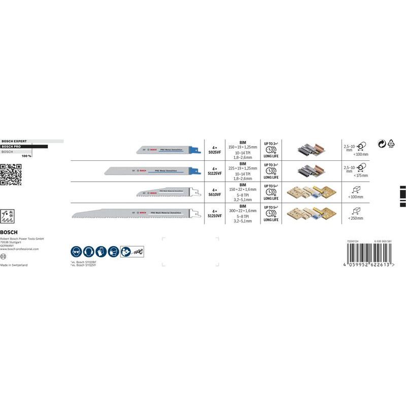Bosch - Sägeblatt Sortiment PRO Tough Box Demolition 2607011822VE(16) Säbelsägeblatt Set