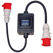 Walther Werke - CEE-Steckdosen-Kombination (IEC 60309) CEE Adapter-Leitung 64Z0102 3m, 32A auf 16A 5P