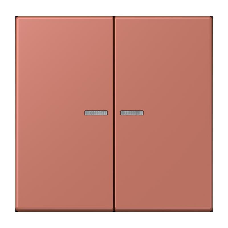 Jung - Bedienelement intelligent Taster 2fach BT LC 17102 236 terre sienne brique