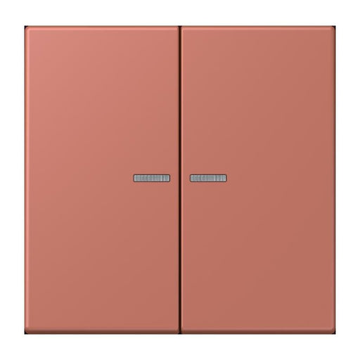 Jung - Bedienelement intelligent Taster 2fach BT LC 17102 236 terre sienne brique
