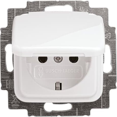 Busch-Jaeger - Steckdose Steckdosen-Einsatz aws 20 EUK-214 mit Klappdeckel