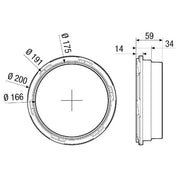 Maico - Zubehör/Ersatzteile für Ventilatoren Anschluss-Übergang MA-AÜ180 DN180