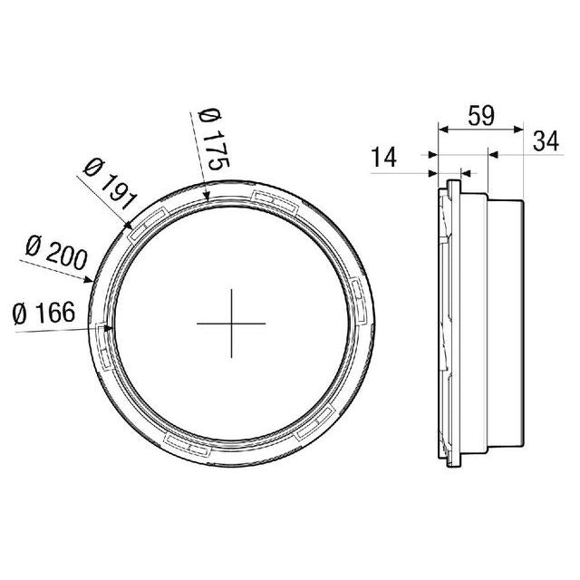 Maico - Zubehör/Ersatzteile für Ventilatoren Anschluss-Übergang MA-AÜ180 DN180  − 1 Stück
