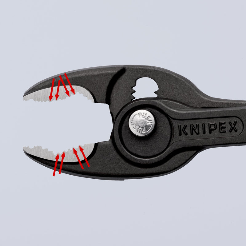 Knipex - Wasserpumpenzange Frontgreifzange 82 01 200 schwarz atramentiert