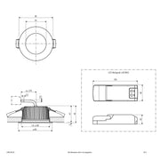 EVN Lichttechnik - Downlight/Strahler/Flutlicht LED-Spot 230V dim. IP54 L54N100125 3000-5700K ws