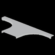 Unex - Deckel T-Stück für Kabeltragsystem T-Abzweiger 66229 lichtgrau, 200mm − 2 Stück