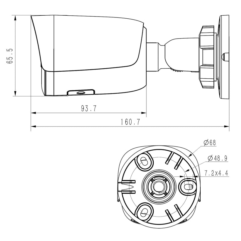 Grothe - Kamera für Überwachungssystem IP Bullet-Kamera VK 1099/520 5MPX NEIUS