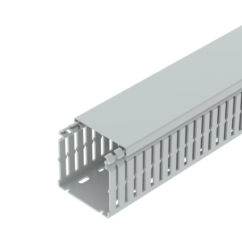 OBO Bettermann - Verdrahtungskanal LKVH N 75075 hfr, 75x75x2000, lgr − 16 Meter