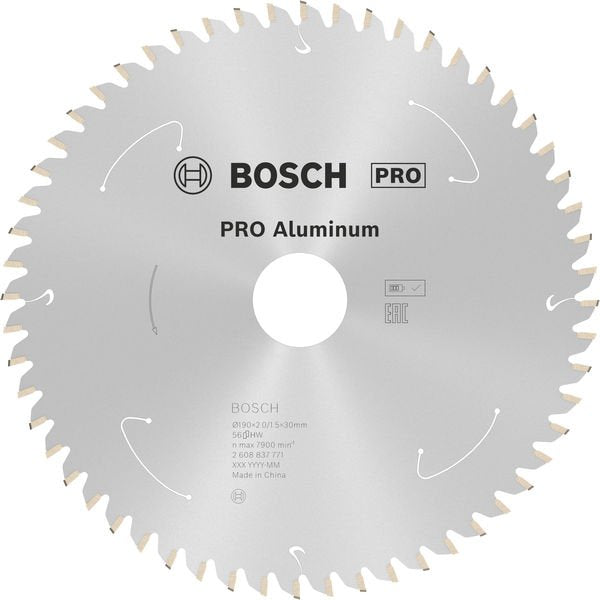 Bosch - Kreissägeblatt PRO Aluminium cordless 2608837771 Kreissägeblatt 190 x