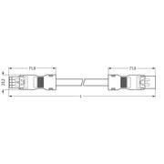 WAGO - Konfektionierte Leitung für steckbare Gebäudeinstallation konfekt.Verbindungsleitung 891-8994/006-505 Eca,Buchse Stecker