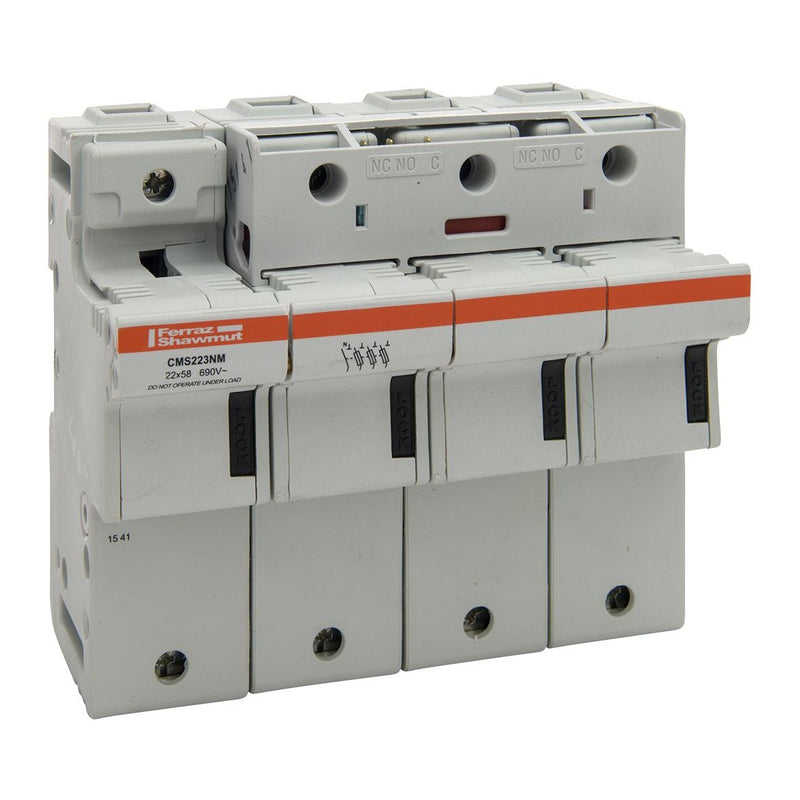 Mersen - Halter für zylindrische Sicherung Sicherungshalter CMS221M 22x58 125A 1-p. − 6 Stück