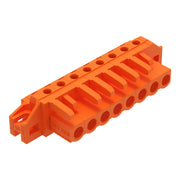 WAGO - Leiterplattensteckverbinder THT-Federleiste abgewink. 232-268/031-000 Maß 5,08mm,orange − 50 Stück