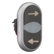 Eaton - Frontelement für Drucktaster Doppeldrucktaster M22-DDL-S-X226/X26 RMQ-Titan tastend − 5 Stück