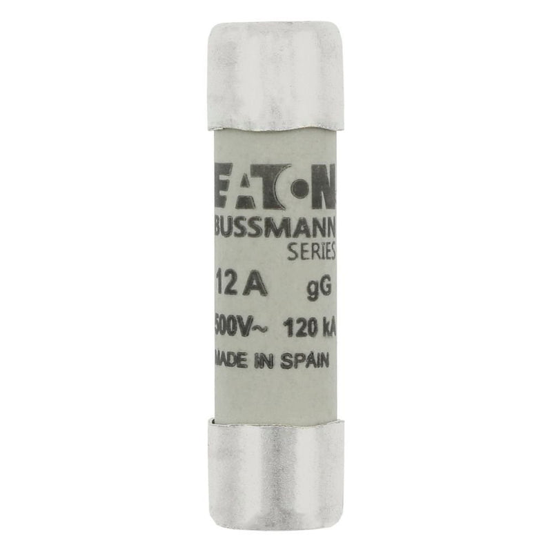 Eaton - Zylindrische Sicherung Sicherungseinsatz Nieders. C10G12 12A AC 500V 120kA − 10 Stück