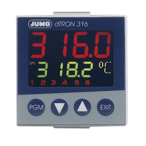 Jumo - Temperaturüberwachungsgerät Kompaktregler 00475033 mit Programmfunktion