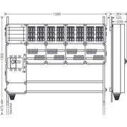Hensel - Verteilerschrank für Energieversorgung Ladeverteiler Mi EV 11kW 24000 f.24 Ladep. a 11kW