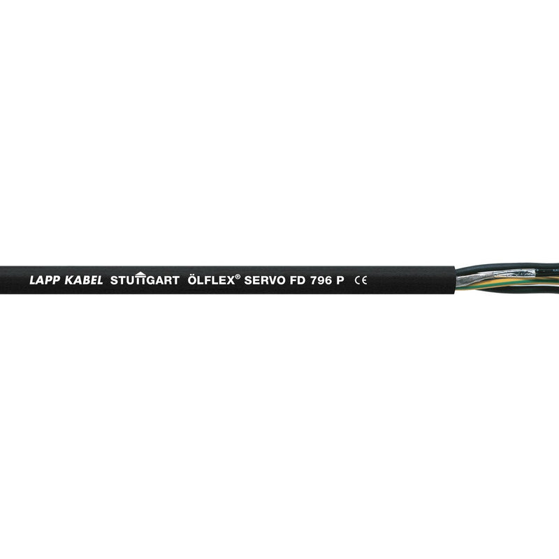Lapp Kabel&Leitung - Energiekabel < 1 kV, für ortsveränderlichen Einsatz ÖLFLEX SERVO FD 796P 0025329/500 4G4+(2x1)+(2x1,5) − 500 Meter