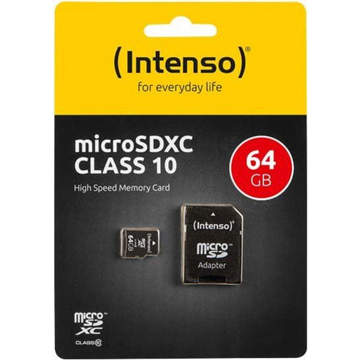 Intenso - Speichermedium digital microSDXC Card 64GB 3413490 (R)40MB/s,(W)10MB/s