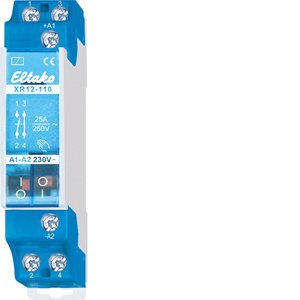 Eltako - Installationsschütz für Reiheneinbau Installationsschütz XR12-110-230V 1S1Ö 25A